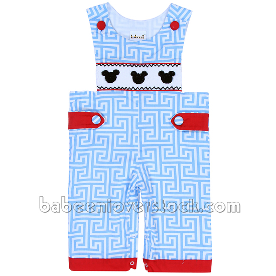 Cute smocked longall for baby boy - BB1221